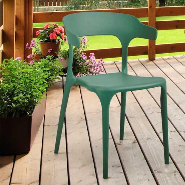 Scaun de bucătărie DecoPrim Spring Plastic/ Green photo 5 Scaun de bucătărie DecoPrim Spring Plastic/ Green photo 5