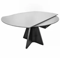 Masă de bucătărie extensibilă DecoPrim T1038 Ceramică/ Gray photo 3