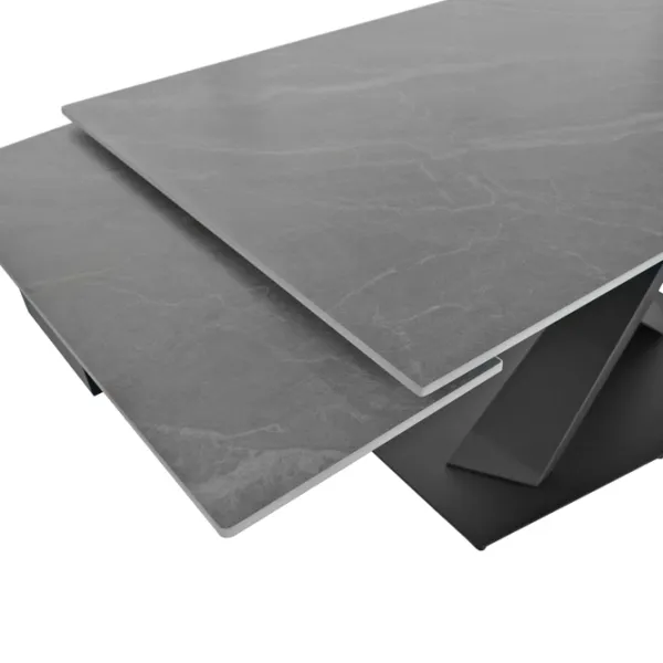 Masă de bucătărie extensibilă DecoPrim Helios Ceramică/ Gray photo 5 Masă de bucătărie extensibilă DecoPrim Helios Ceramică/ Gray photo 5