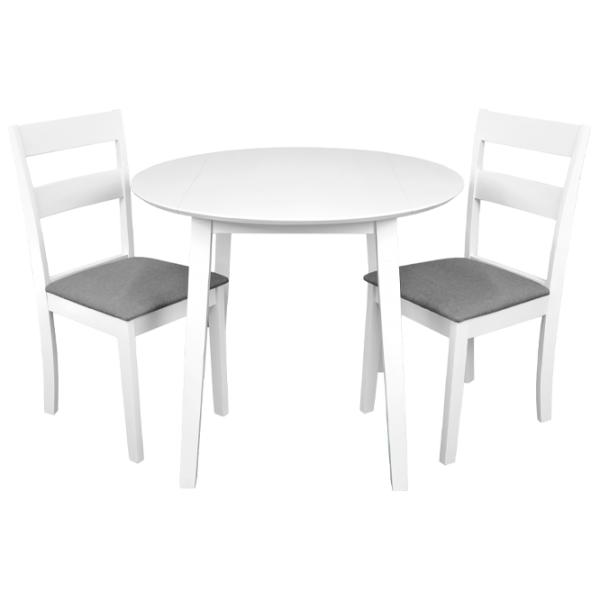 Masă de bucătărie extensibilă DecoPrim PHILADELPHIA Lemn/ White photo 3 Masă de bucătărie extensibilă DecoPrim PHILADELPHIA Lemn/ White photo 3