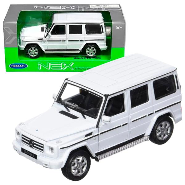 Mașină de colecţie Welly MERCEDES-BENZ G-CLASS 24012W Black White photo 5