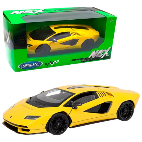 Mașină de colecţie Welly LAMBORGHINI COUNTACH LPI 800-4 24114W Black Yellow photo 4 Mașină de colecţie Welly LAMBORGHINI COUNTACH LPI 800-4 24114W Black Yellow photo 4