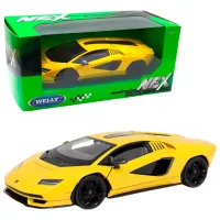 Коллекционная машина Welly LAMBORGHINI COUNTACH LPI 800-4 24114W Черный Желтый photo 4