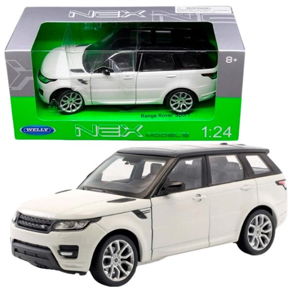 Mașină de colecţie Welly LAND ROVER RANGE ROVER SPORT 24059W Black White photo 4