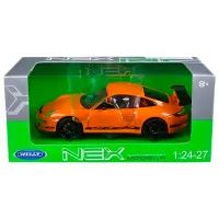 Mașină de colecţie Welly PORSCHE 911 GT3 RS 22495 Black Orange photo 4