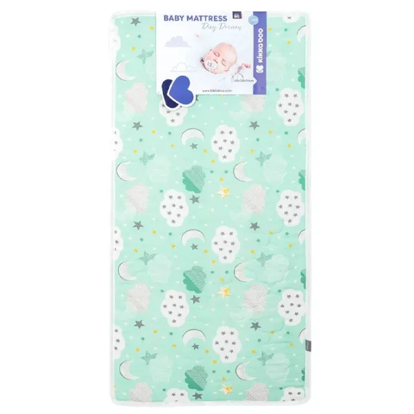 Матрасик для коляски KikkaBoo Mattress DayDream Хлопок, полиэстер , Полиэстер/ Звезды/ Зелёный photo 2