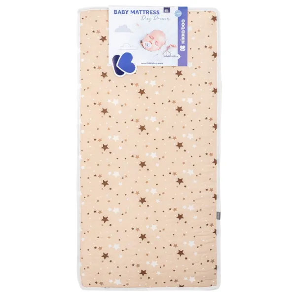 Матрасик для коляски KikkaBoo Mattress DayDream Хлопок, полиэстер , Полиэстер/ Звезды/ Бежевый photo 2