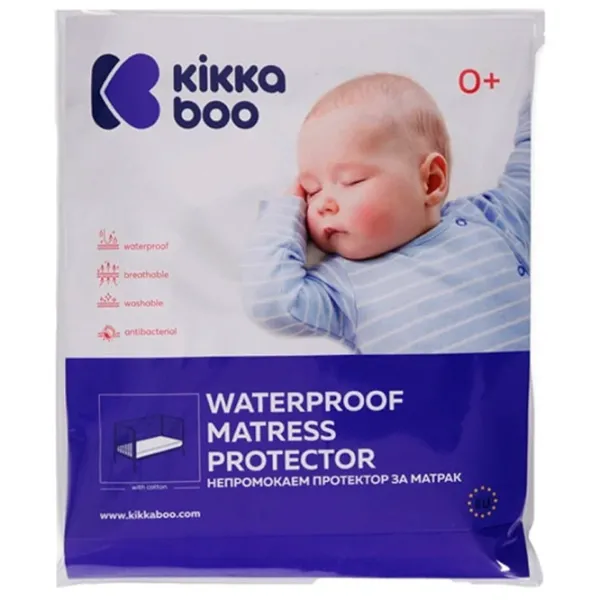 Матрасик для коляски KikkaBoo Mattress protector Хлопок, полиэстер , без/ Нет рисунка/ Белый photo 3