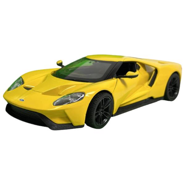 Mașină de colecţie Welly 2017 FORD GT RS 24082 Black Yellow photo 3
