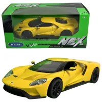 Коллекционная машина Welly 2017 FORD GT RS 24082 Черный Желтый photo 4