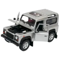 Mașină de colecţie Welly Land Rover Defender 22498 Black Gray photo 2