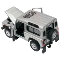 Mașină de colecţie Welly Land Rover Defender 22498 Black Gray photo 4