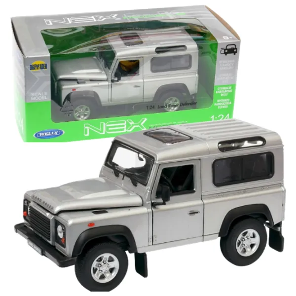Mașină de colecţie Welly Land Rover Defender 22498 Black Gray photo 5 Mașină de colecţie Welly Land Rover Defender 22498 Black Gray photo 5