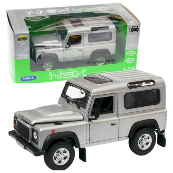Mașină de colecţie Welly Land Rover Defender 22498 Black Gray photo 5 Mașină de colecţie Welly Land Rover Defender 22498 Black Gray photo 5