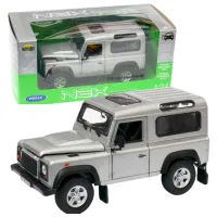 Mașină de colecţie Welly Land Rover Defender 22498 Black Gray photo 5