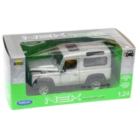 Mașină de colecţie Welly Land Rover Defender 22498 Black Gray photo 6