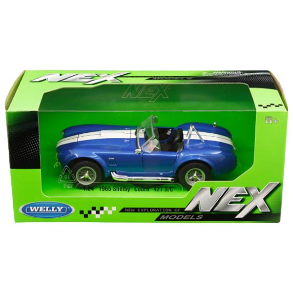 Mașină de colecţie Welly SHELBY COBRA 427 S/ C 1965 24002 Black Blue photo 4 Mașină de colecţie Welly SHELBY COBRA 427 S/ C 1965 24002 Black Blue photo 4