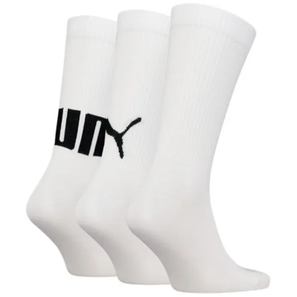 Ciorapi unisex Puma Big Logo Crew 3P 43-46/ White photo 2 Ciorapi unisex Puma Big Logo Crew 3P 43-46/ White photo 2