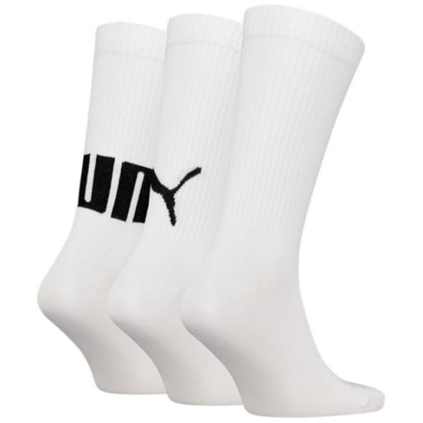 Ciorapi unisex Puma Big Logo Crew 3P 43-46/ White photo 3 Ciorapi unisex Puma Big Logo Crew 3P 43-46/ White photo 3