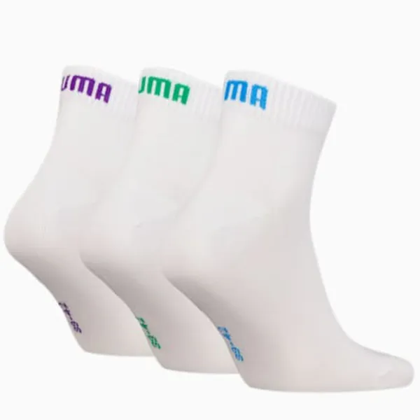 Ciorapi unisex Puma Quarter Plain 3P 35-38/ White photo 2 Ciorapi unisex Puma Quarter Plain 3P 35-38/ White photo 2