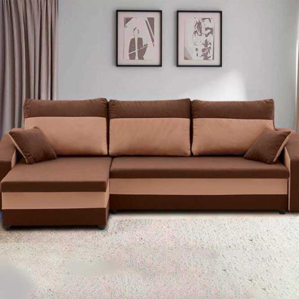Canapea de colț Magnifico Hewlet Foam Mikro 20/ 05 (5702274) Velur/ Brown photo 2 Canapea de colț Magnifico Hewlet Foam Mikro 20/ 05 (5702274) Velur/ Brown photo 2
