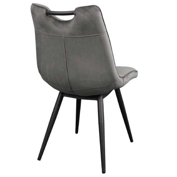 Scaun de bucătărie DecoPrim Confort Catifea/ Gray Black photo 4 Scaun de bucătărie DecoPrim Confort Catifea/ Gray Black photo 4