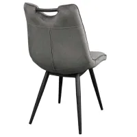 Scaun de bucătărie DecoPrim Confort Catifea/ Gray Black photo 4