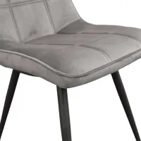 Scaun de bucătărie DecoPrim Confort Catifea/ Gray Black photo 5