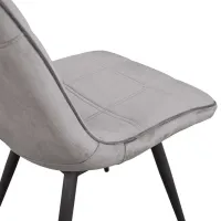 Scaun de bucătărie DecoPrim Confort Catifea/ Gray Black photo 6