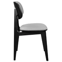 Scaun de bucătărie DecoPrim Lula Stofă/ Gray Black photo 2