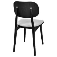 Scaun de bucătărie DecoPrim Lula Stofă/ Gray Black photo 3