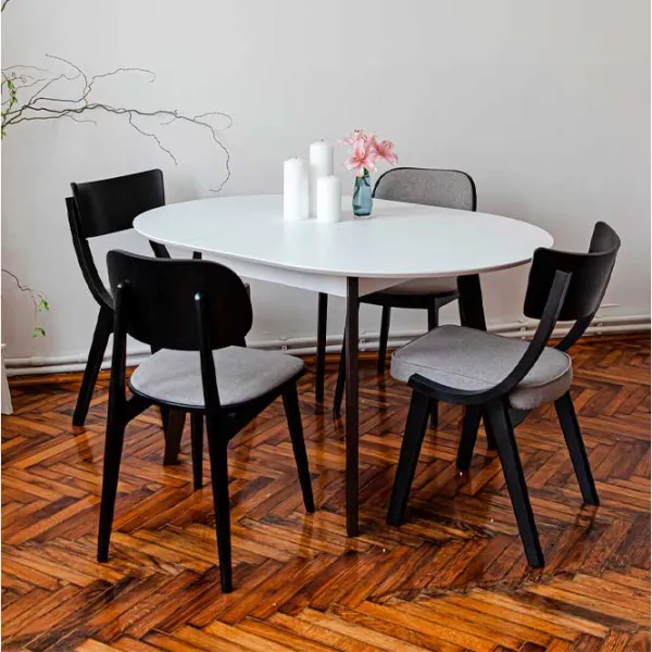 Кухонный стул DecoPrim Lula Ткань/ Серый Черный photo 5 Кухонный стул DecoPrim Lula Ткань/ Серый Черный photo 5