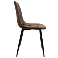 Scaun de bucătărie DecoPrim M-01-3 HLR-49 Catifea/ Brown Black photo 3
