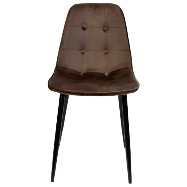 Кухонный стул DecoPrim M-01-3 HLR-49 Бархат/ Коричневый Черный photo 4 Кухонный стул DecoPrim M-01-3 HLR-49 Бархат/ Коричневый Черный photo 4