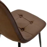Scaun de bucătărie DecoPrim M-01-3 HLR-49 Catifea/ Brown Black photo 7