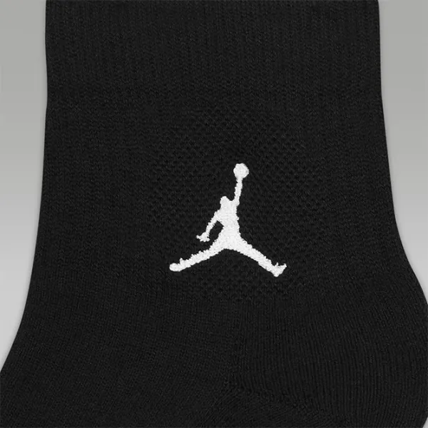 Ciorapi unisex Jordan Ed Cush Poly Ankle 3Pr L/ Black photo 2 Ciorapi unisex Jordan Ed Cush Poly Ankle 3Pr L/ Black photo 2