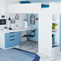 Детская кровать Polini Kids Simple 90 x 200 см/ ЛДСП/ Белый photo 2