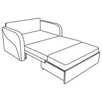 Canapea Modern Arto 1.10 (5592583) Velur/ Gray photo 3
