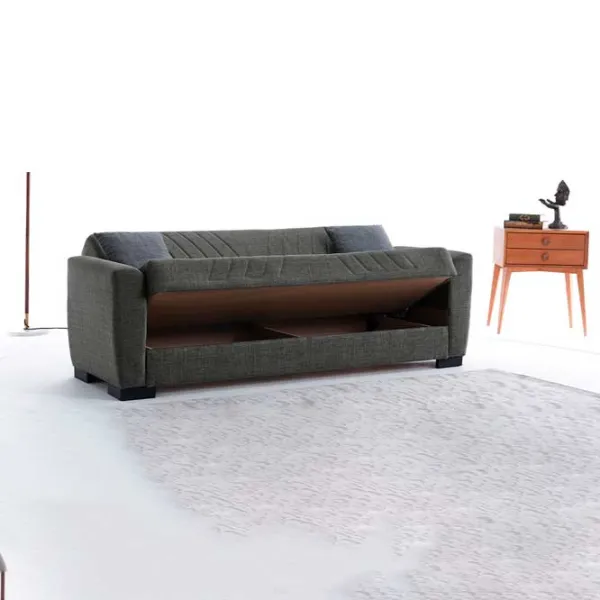Canapea Fabulous Lori 2 (5641666) Pânză de iută/ Dark Gray photo 3