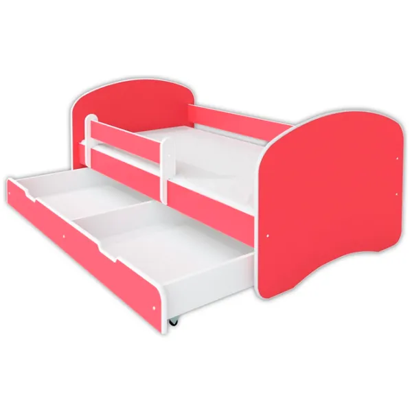 Pat pentru copii BellaLuni Happy III 90 x 180 cm/ PAL/ Pink photo 3 Pat pentru copii BellaLuni Happy III 90 x 180 cm/ PAL/ Pink photo 3