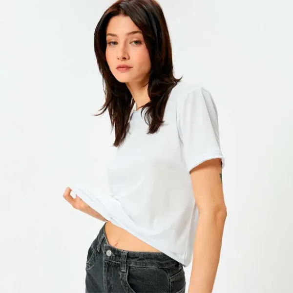 Tricou pentru femei Koton 4SAK50147EK 100% bumbac/ White photo 2