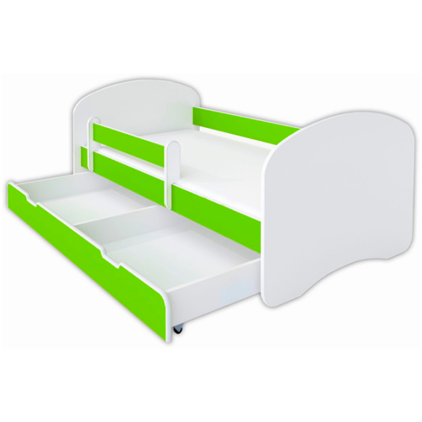 Pat pentru copii BellaLuni Happy 90 x 180 cm/ PAL/ Green photo 3 Pat pentru copii BellaLuni Happy 90 x 180 cm/ PAL/ Green photo 3