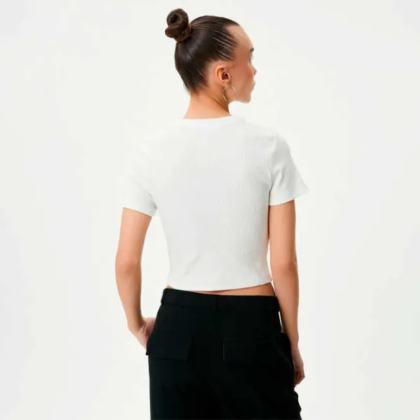 Tricou pentru femei Koton 4SAL10158IK 100% bumbac/ White photo 3