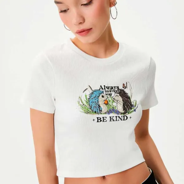 Tricou pentru femei Koton 4SAL10158IK 100% bumbac/ White photo 4