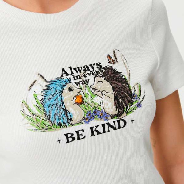 Tricou pentru femei Koton 4SAL10158IK 100% bumbac/ White photo 5