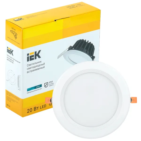 Plafonieră IEK LDVO0-1802-20-4000-K01 Aluminiu photo 5 Plafonieră IEK LDVO0-1802-20-4000-K01 Aluminiu photo 5