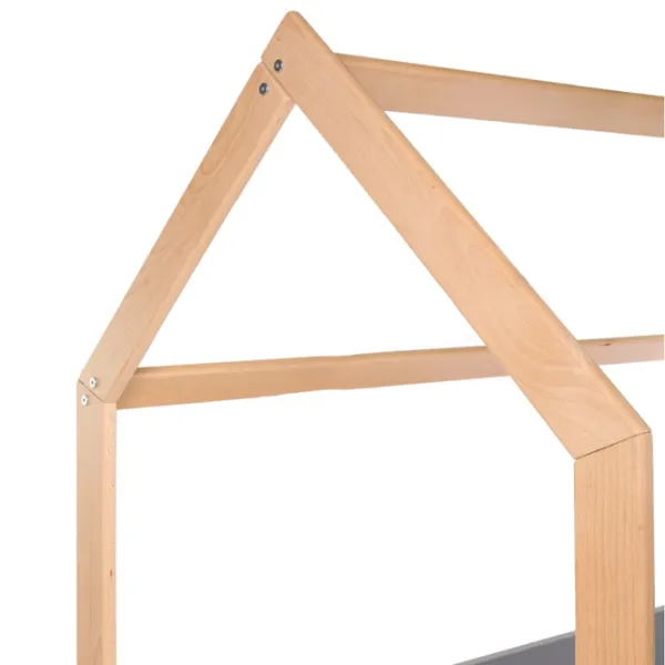 Pat pentru copii BellaLuni Domek 80 x 180 cm/ Masiv/ White photo 4 Pat pentru copii BellaLuni Domek 80 x 180 cm/ Masiv/ White photo 4