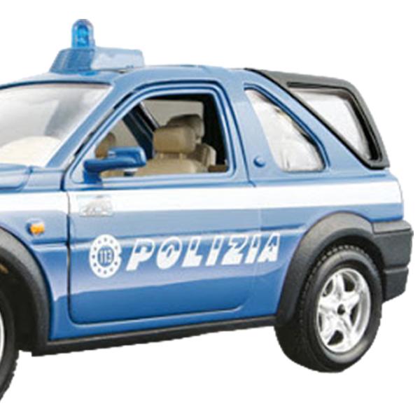 Машинка Bburago Freelander Polizia (1999) 18-25045 Черный Синий photo 4