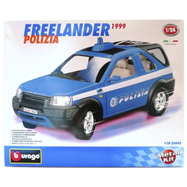 Машинка Bburago Freelander Polizia (1999) 18-25045 Черный Синий photo 5