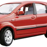 Машинка Bburago Fiat Nuova Panda (2003) 18-25042 Черный Красный photo 3